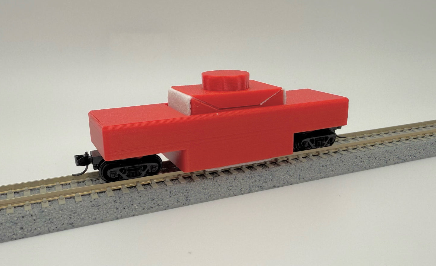 N scale track cleaning car