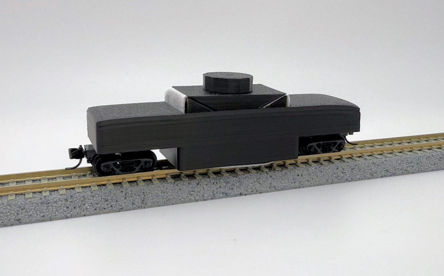 N scale track cleaning car