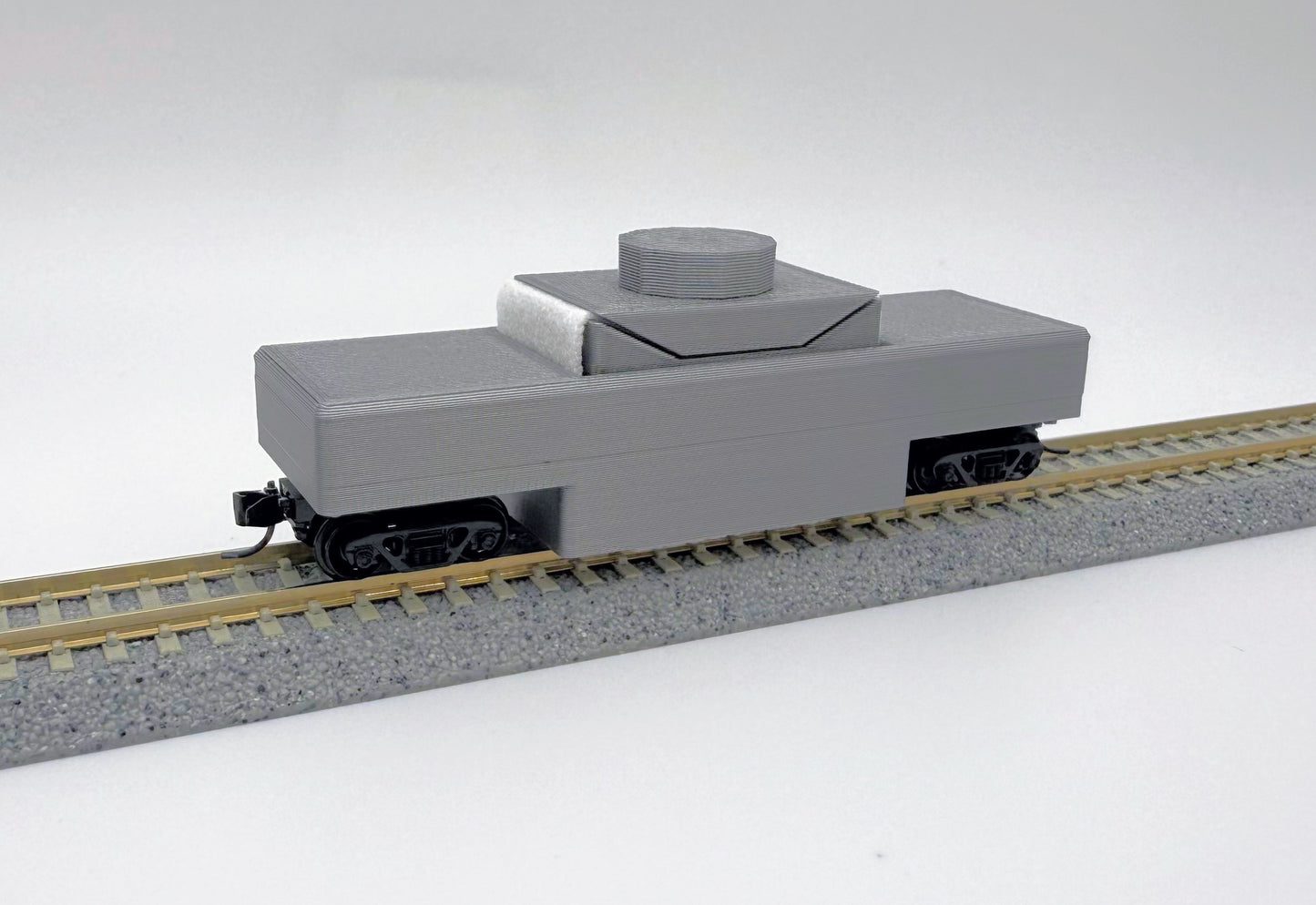 N scale track cleaning car