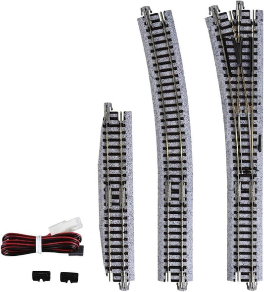 Kato 20-220 N Scale Unitrack #4 Left Turnout with 481mm（19"）Radius Curve